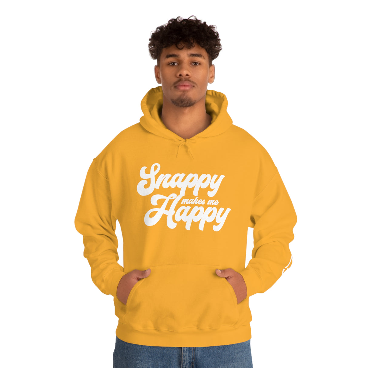 Snappy me hace feliz sudadera con capucha