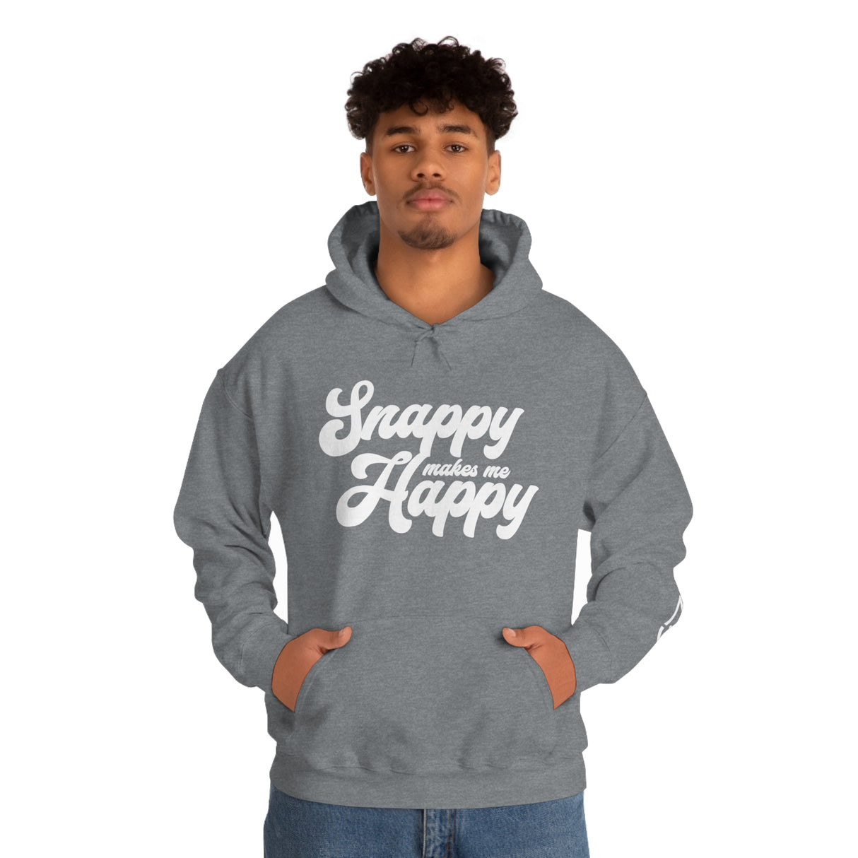 Snappy me hace feliz sudadera con capucha