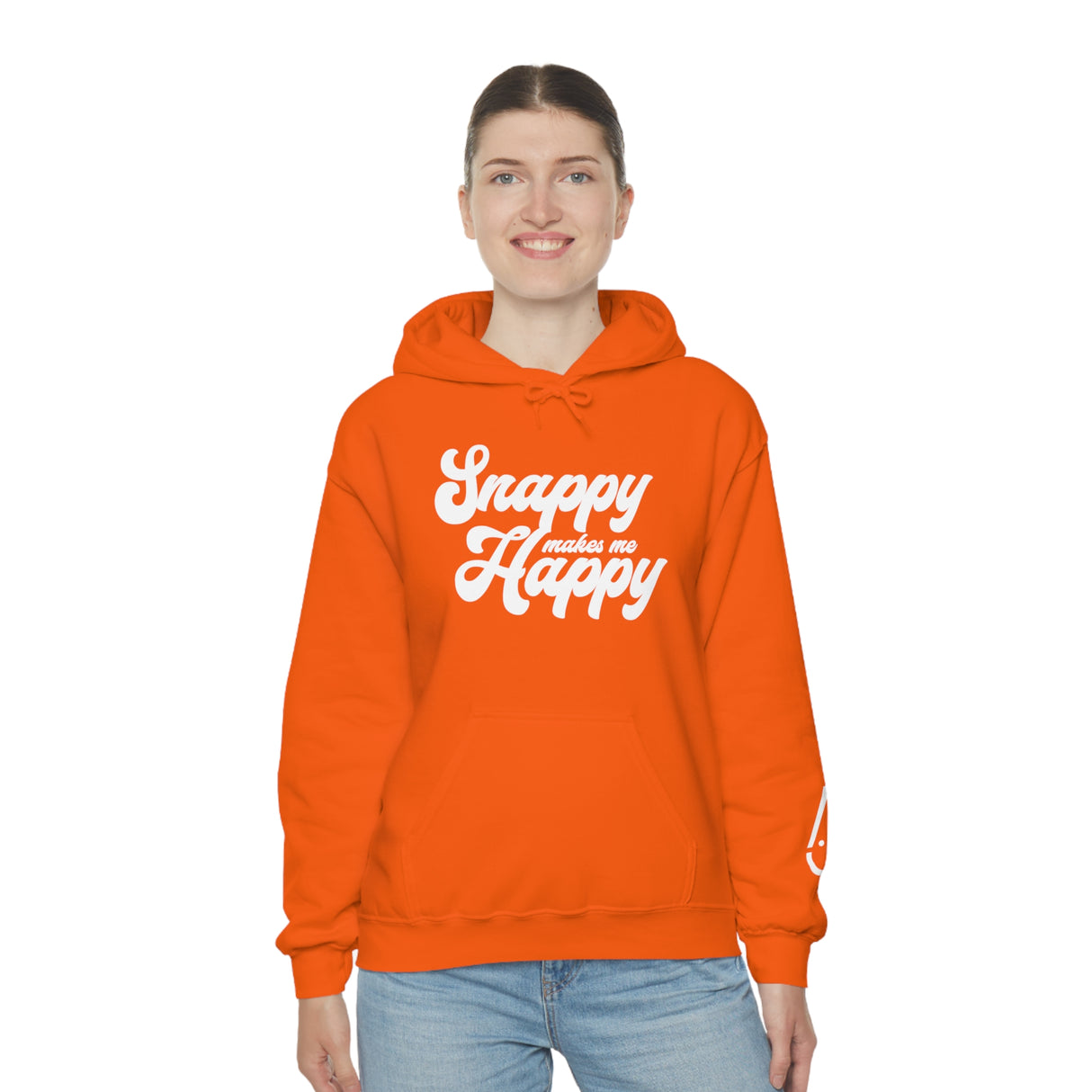 Snappy me hace feliz sudadera con capucha