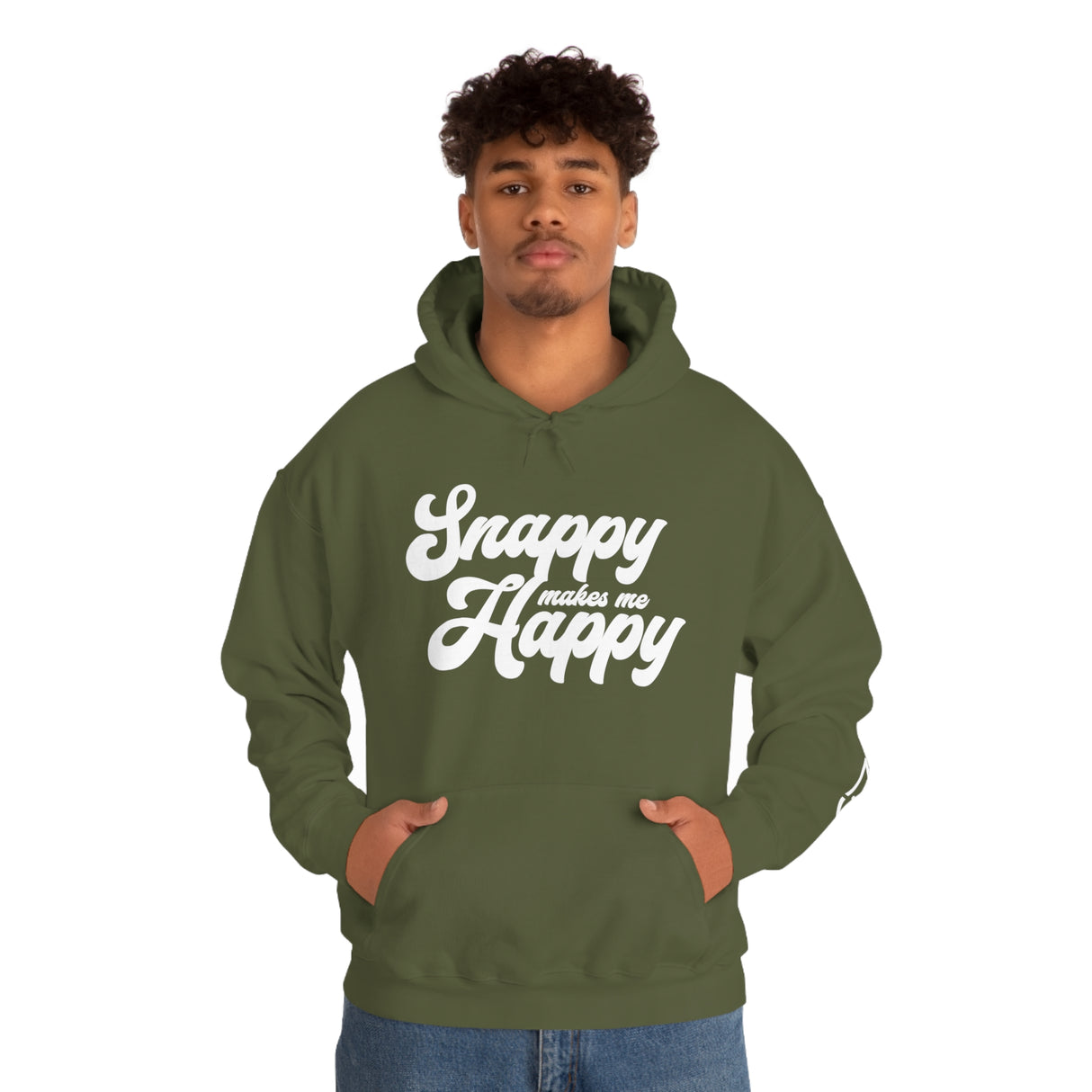 Snappy me hace feliz sudadera con capucha