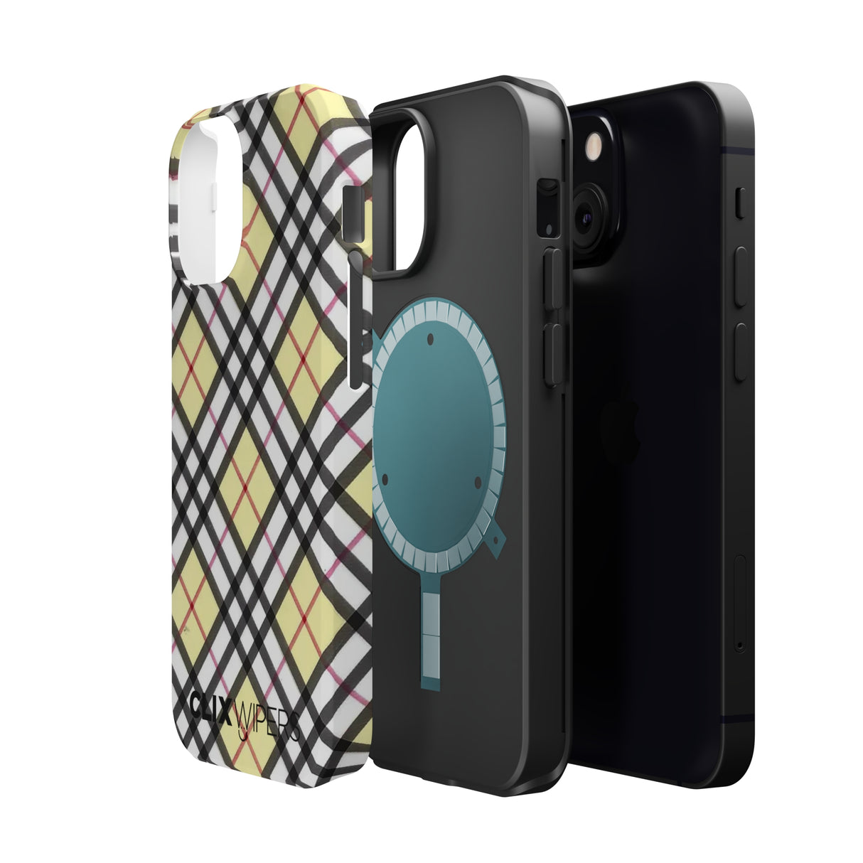 Vinilo o funda para iPhone MagSafe a cuadros