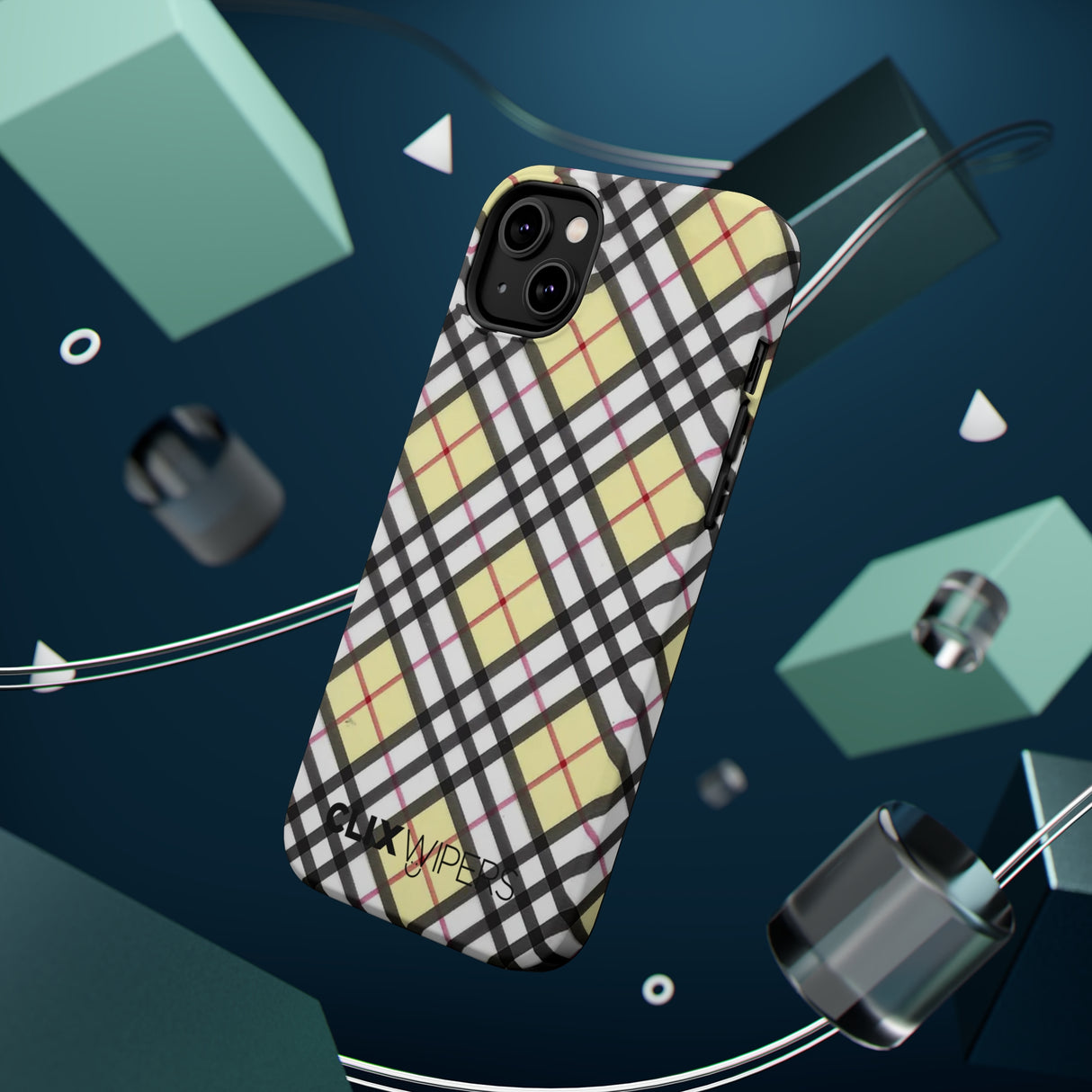 Vinilo o funda para iPhone MagSafe a cuadros