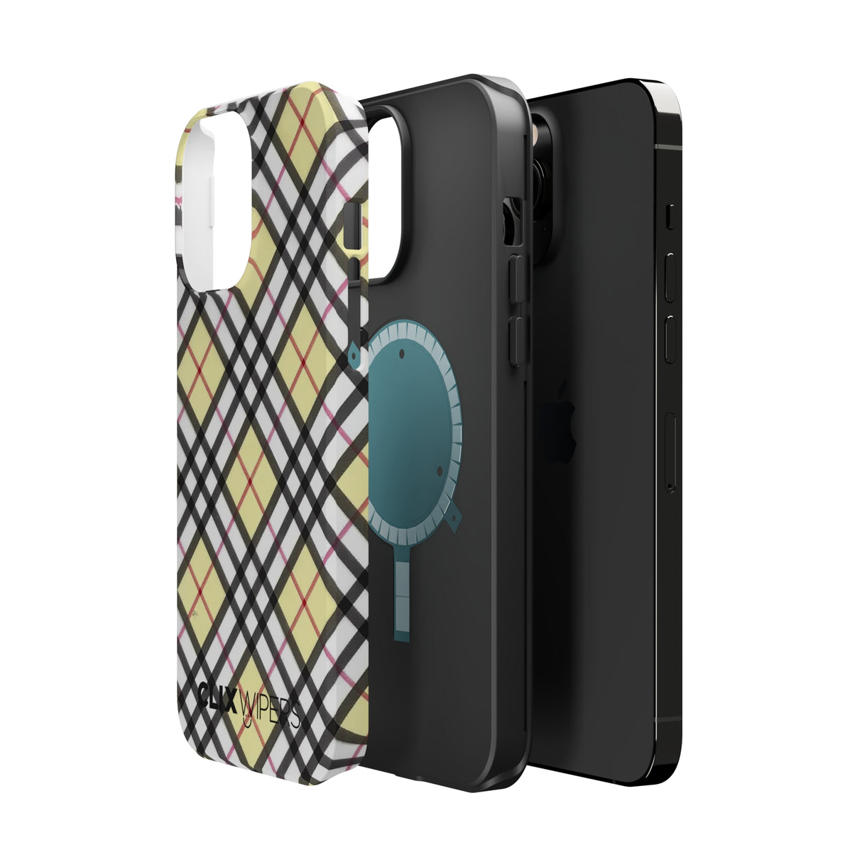 Vinilo o funda para iPhone MagSafe a cuadros