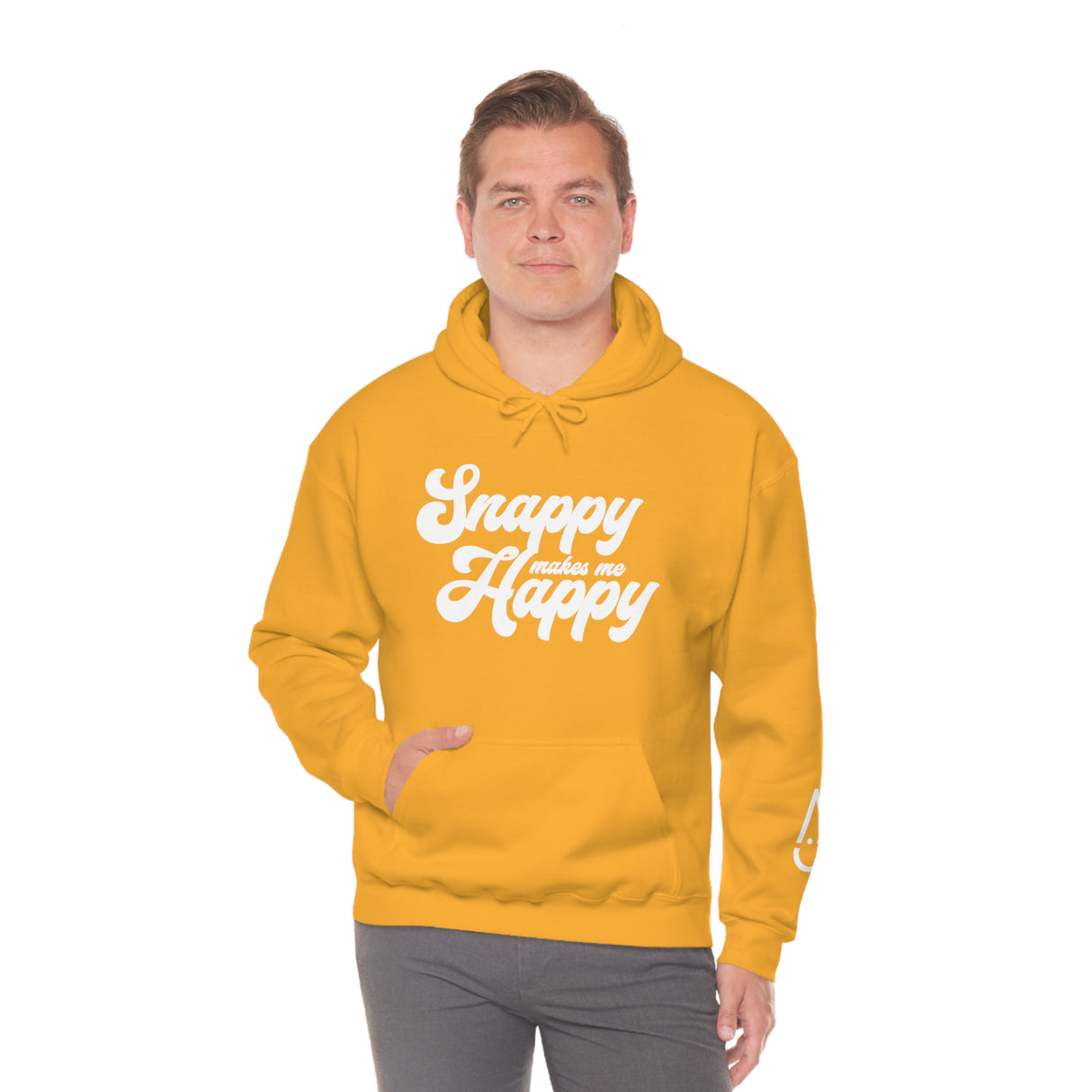 Snappy me hace feliz sudadera con capucha