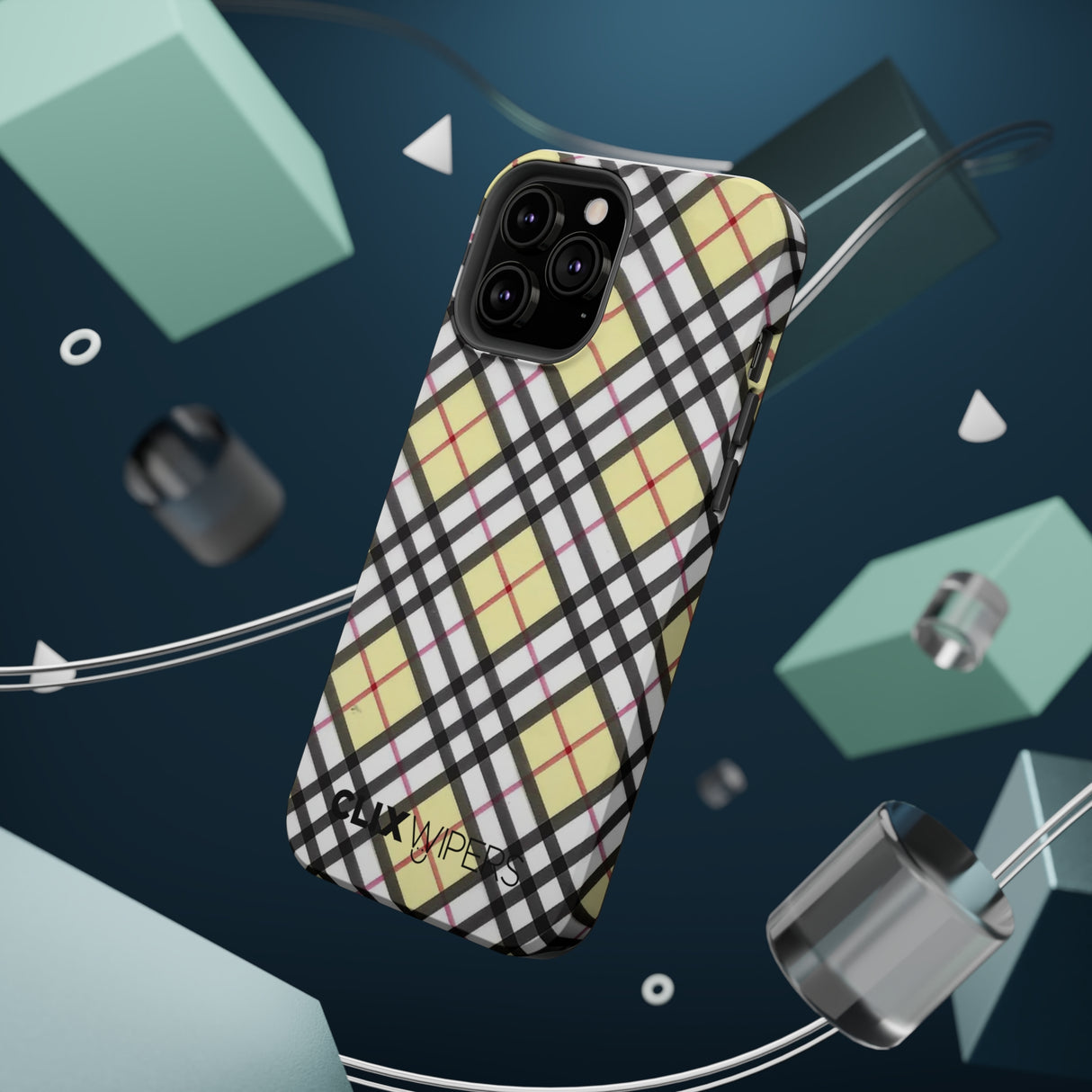 Vinilo o funda para iPhone MagSafe a cuadros