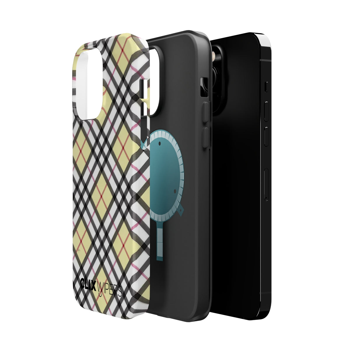 Vinilo o funda para iPhone MagSafe a cuadros