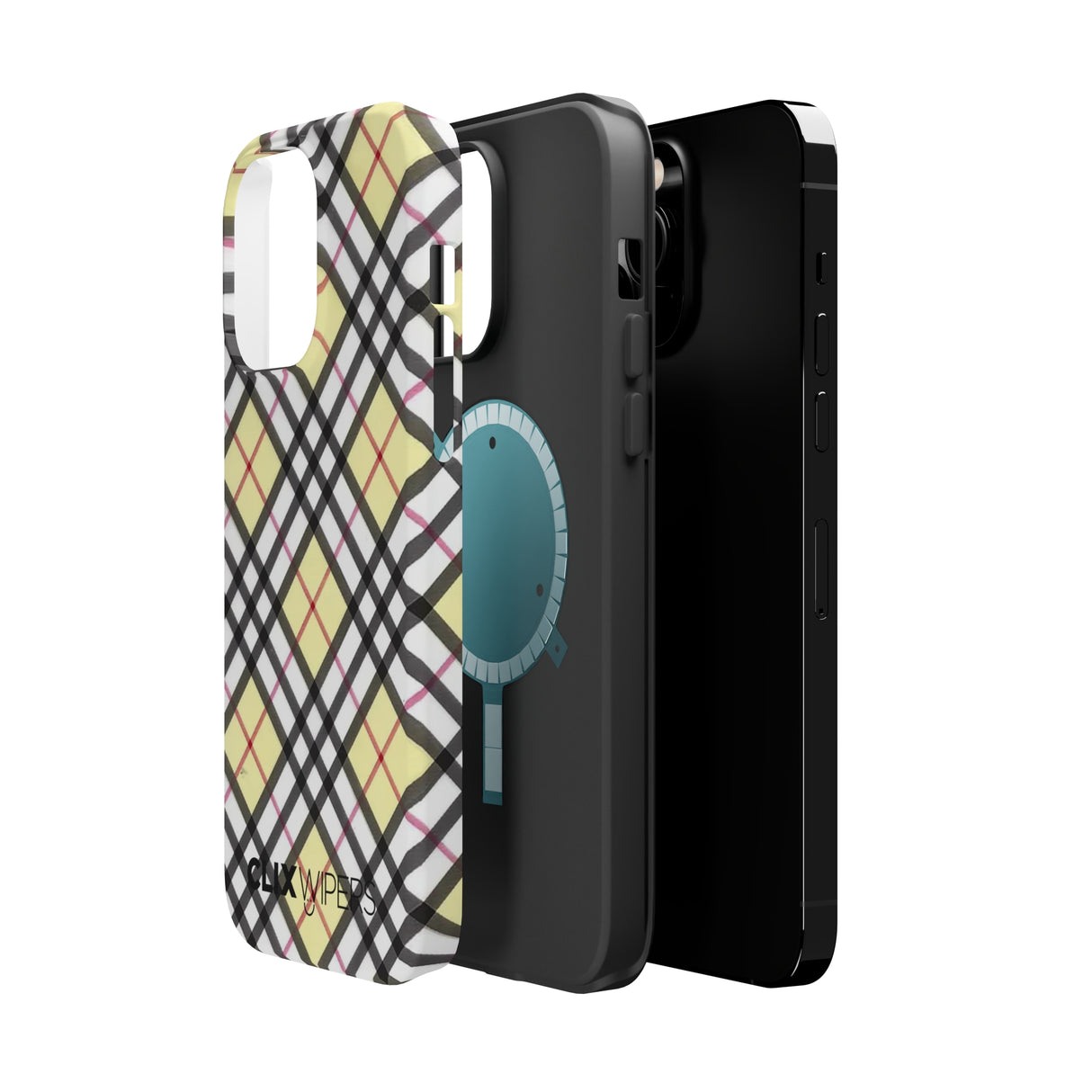 Vinilo o funda para iPhone MagSafe a cuadros
