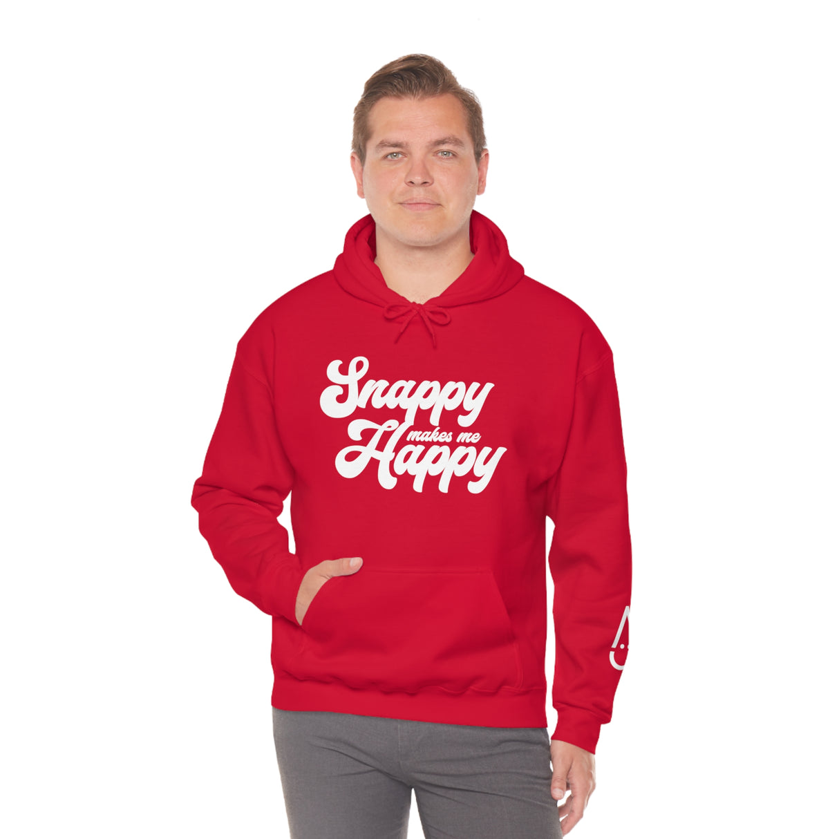 Snappy me hace feliz sudadera con capucha