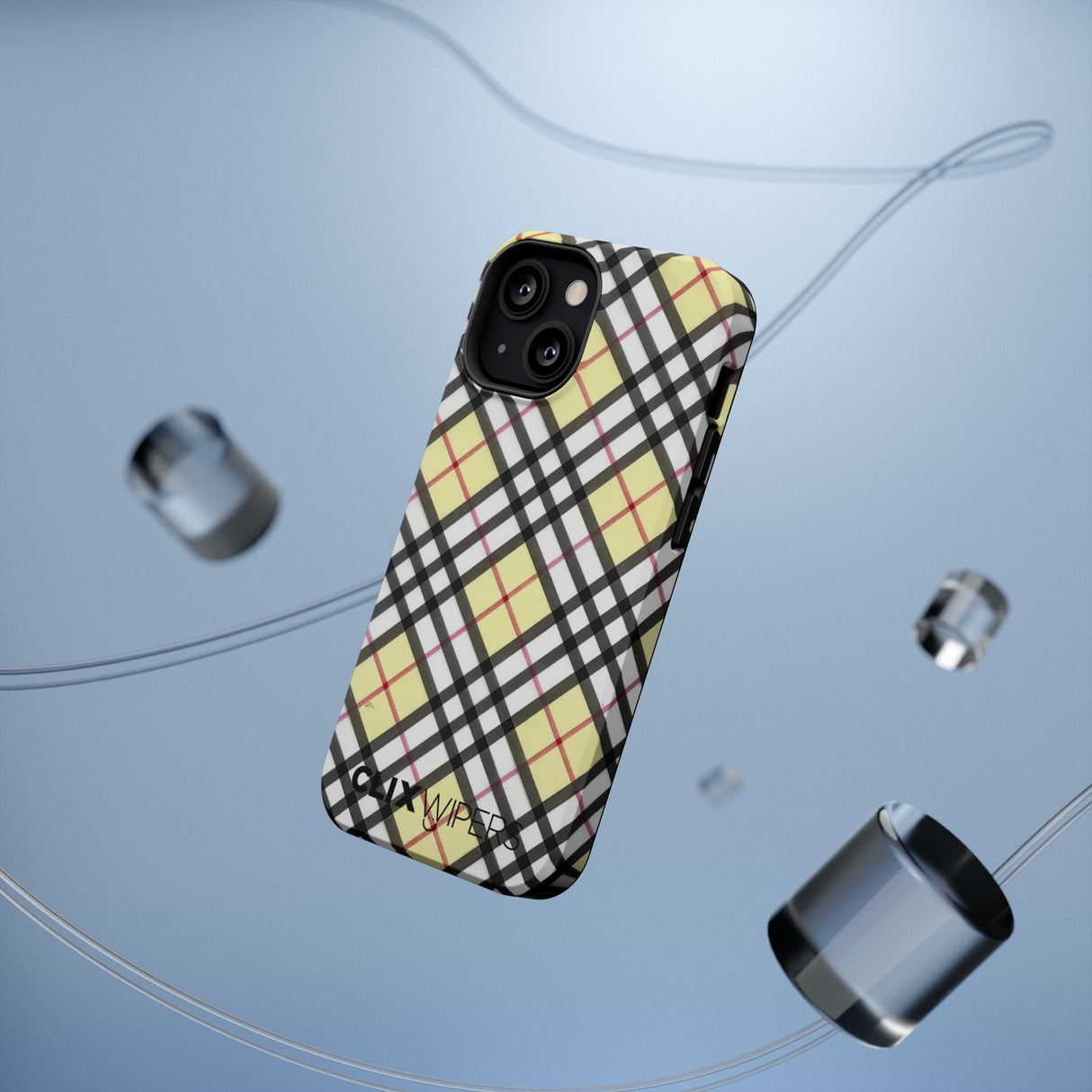Vinilo o funda para iPhone MagSafe a cuadros