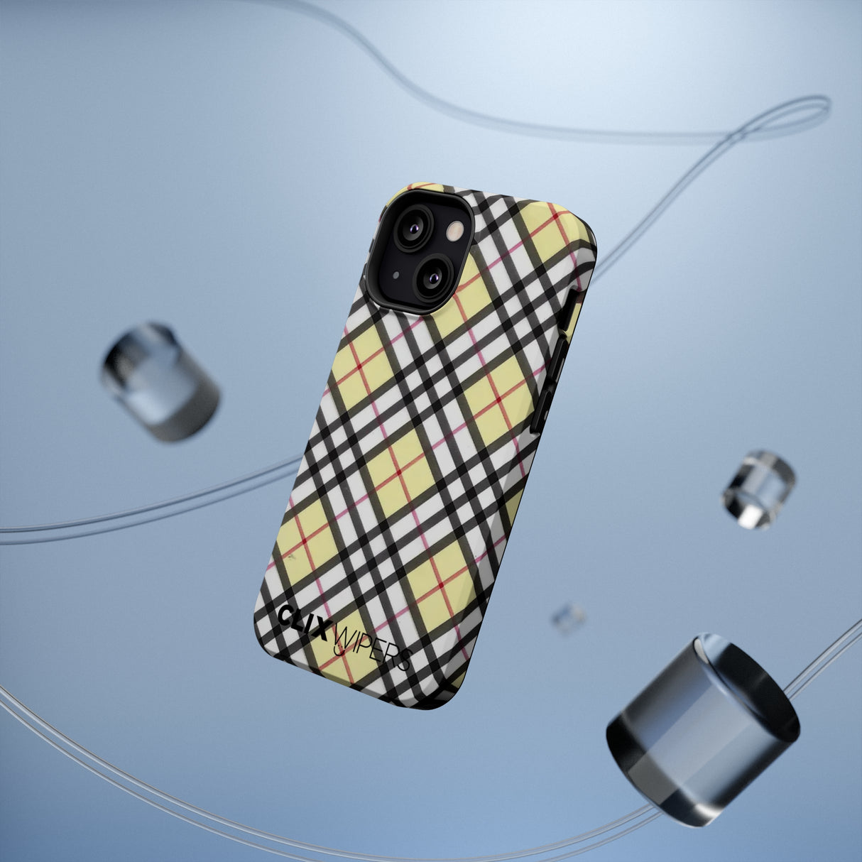 Vinilo o funda para iPhone MagSafe a cuadros