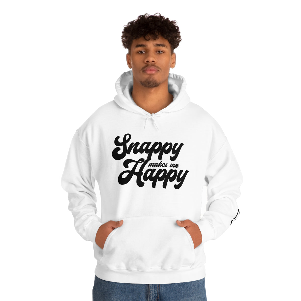 Snappy me hace feliz sudadera con capucha