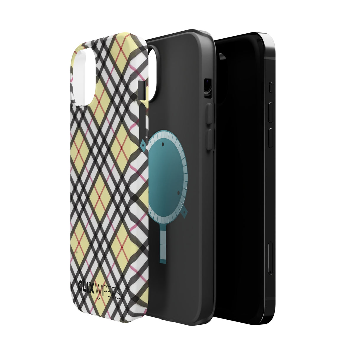 Vinilo o funda para iPhone MagSafe a cuadros