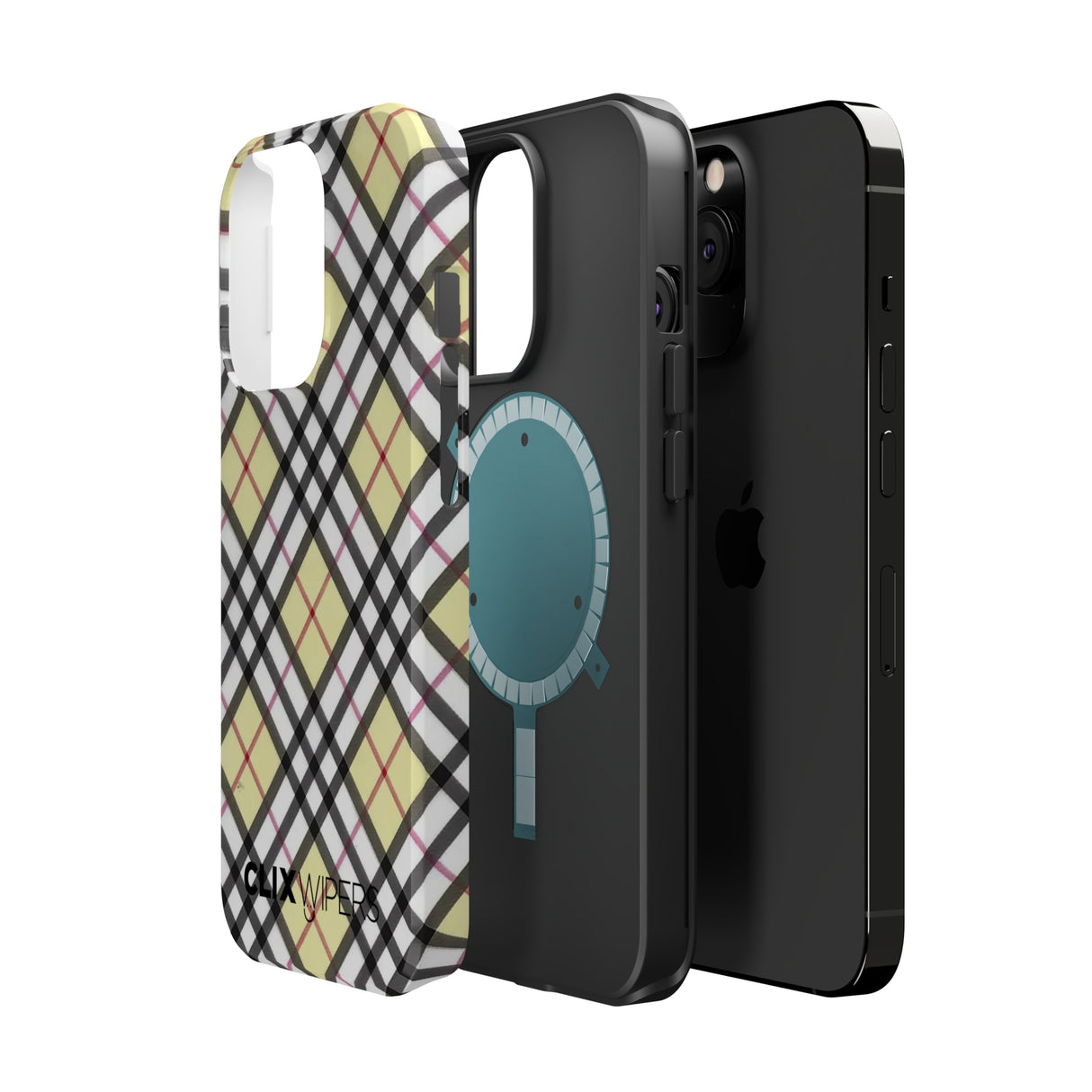 Vinilo o funda para iPhone MagSafe a cuadros
