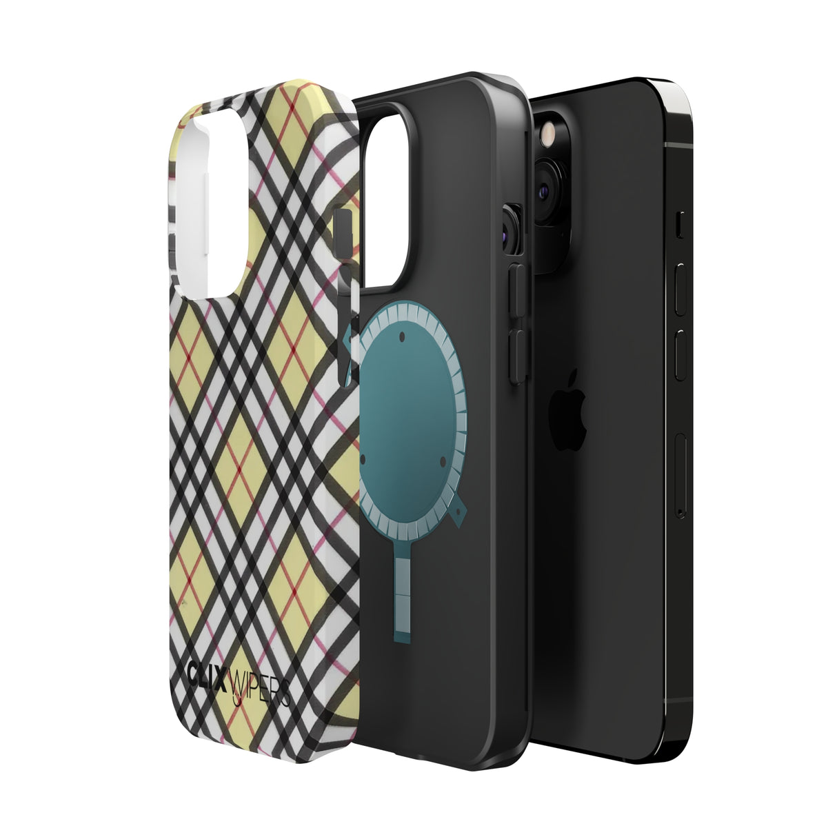 Vinilo o funda para iPhone MagSafe a cuadros