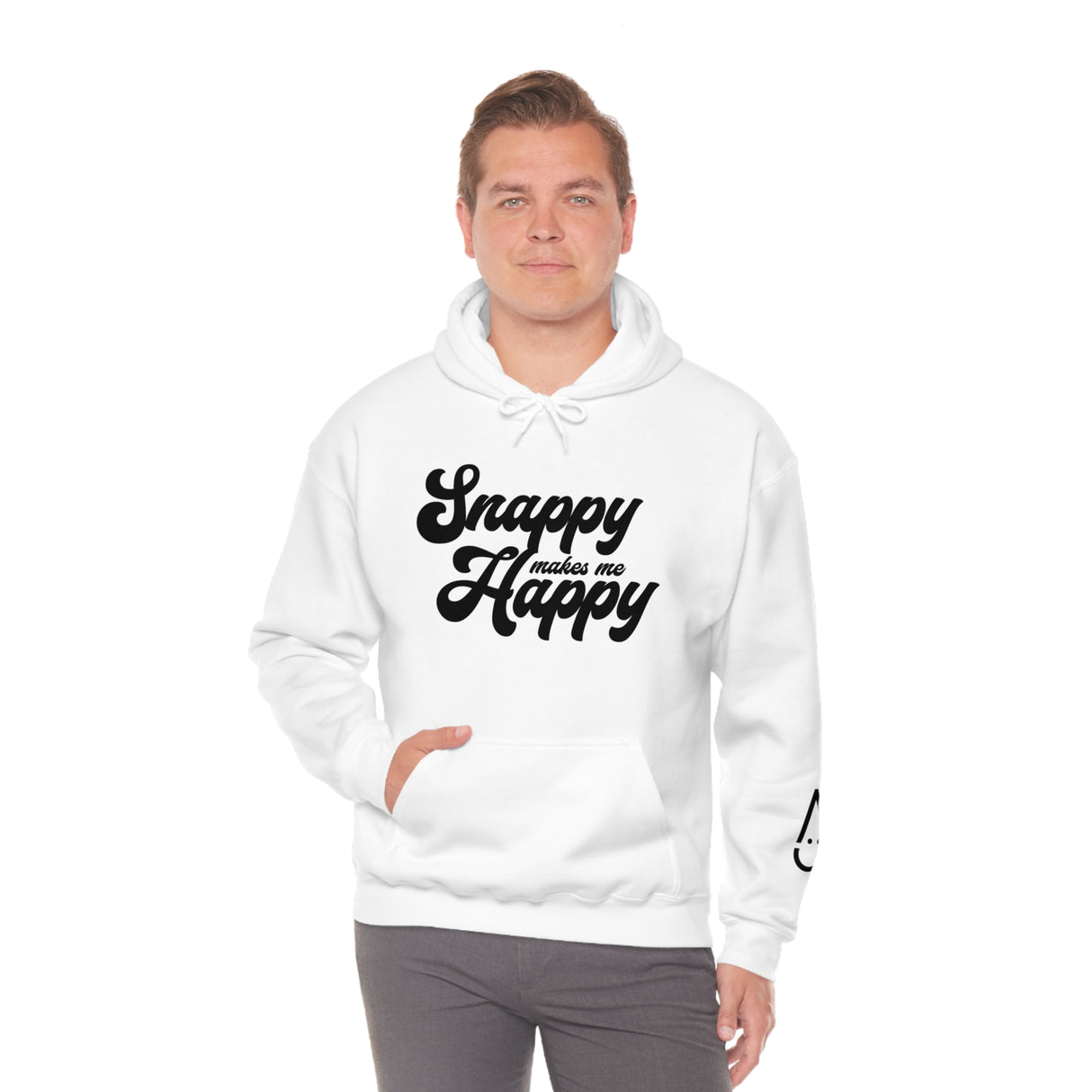 Snappy me hace feliz sudadera con capucha