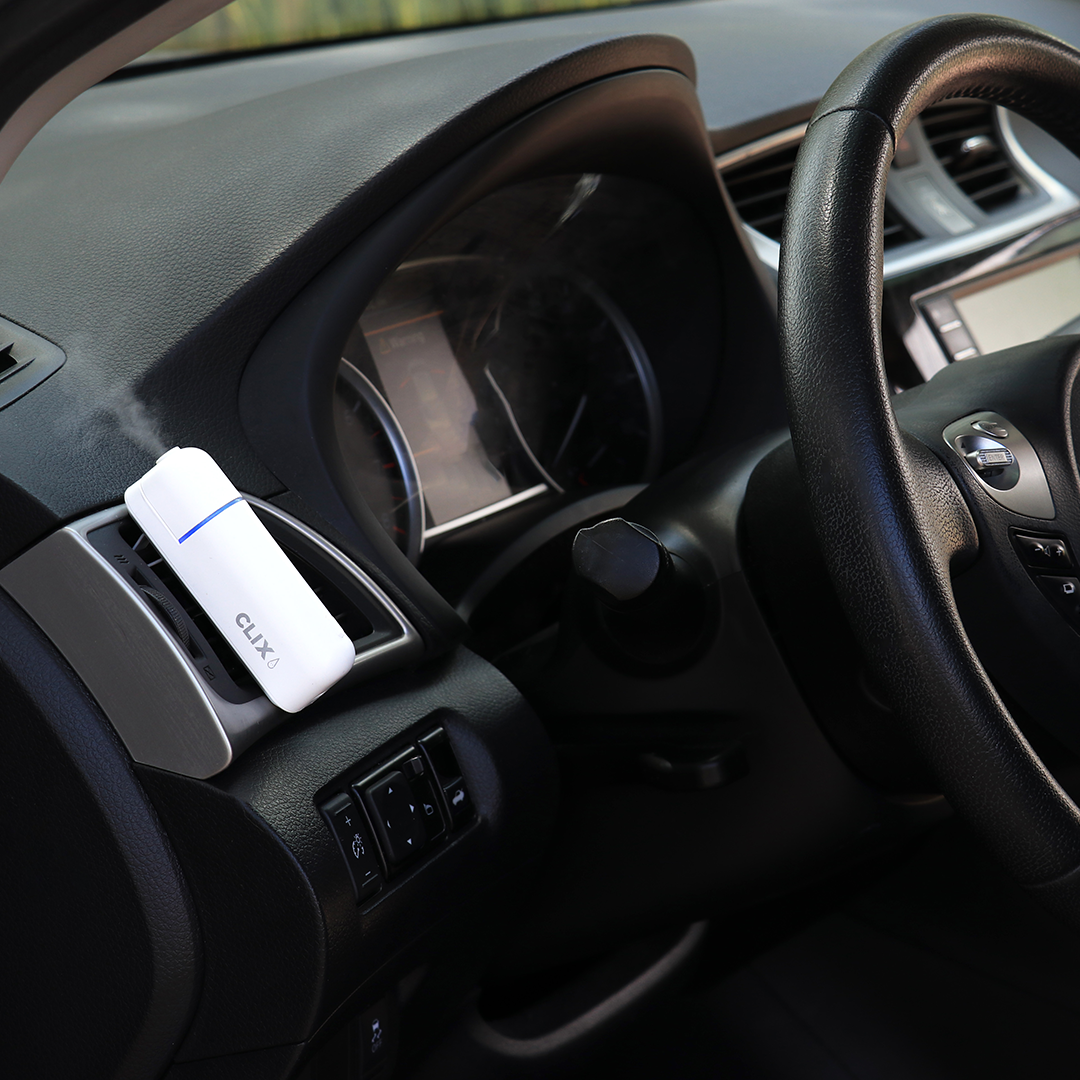 White Clix Aroma in Car