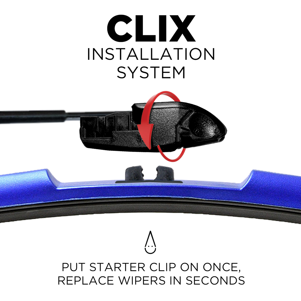 ClixWipers 28in and 28in Windshield Wiper Blade Set