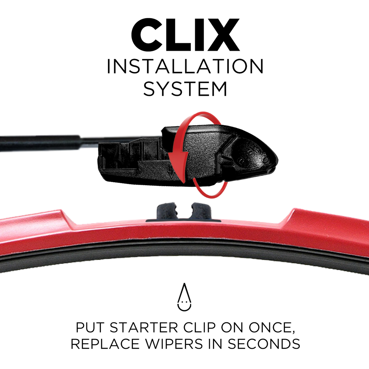 ClixWipers 26in and 26in Windshield Wiper Blade Set