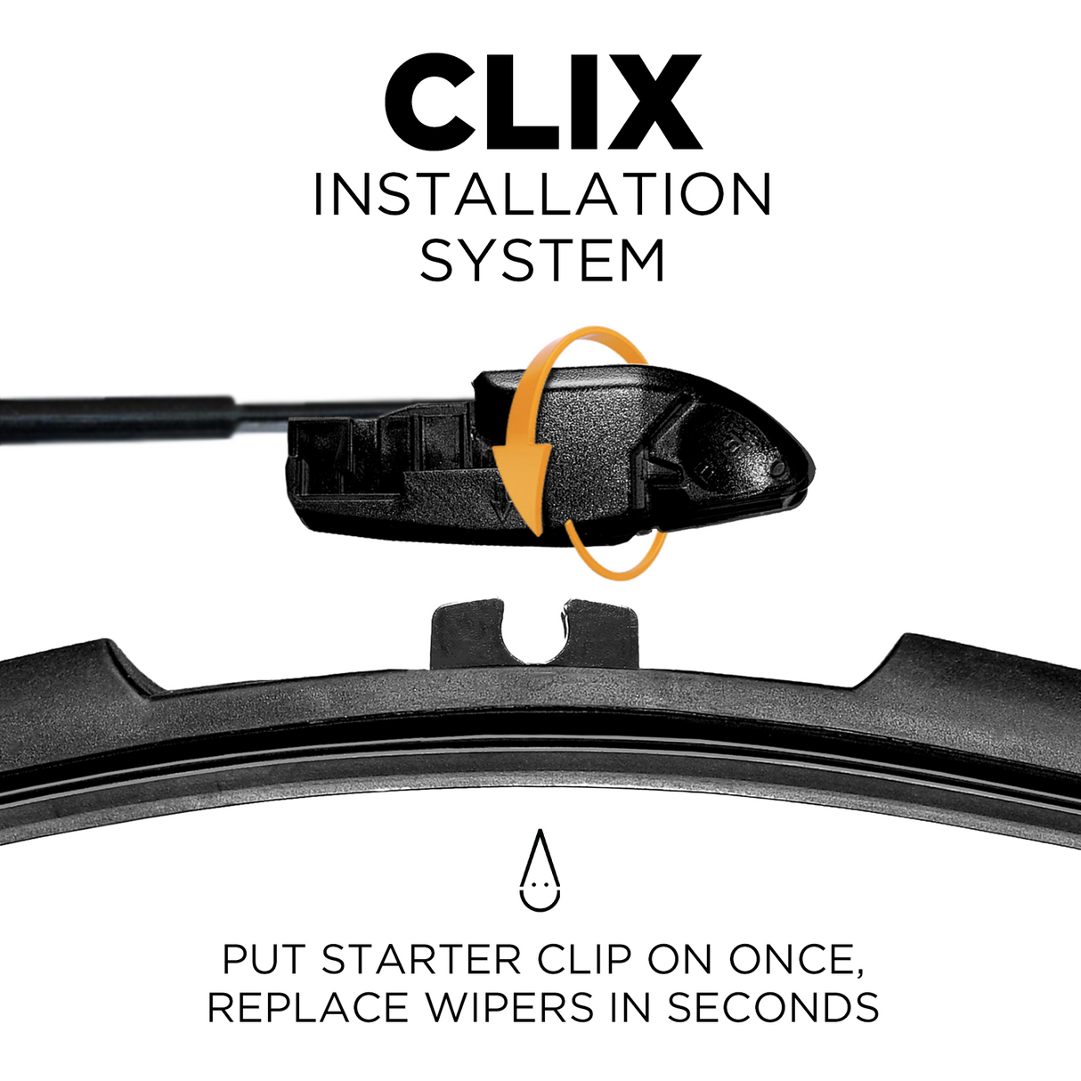 ClixWipers 14in and 14in Windshield Wiper Blade Set