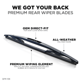 AutoTex Wipers Quick Fit Rear 12" Snap Claw E Wiper Blade - ClixAuto