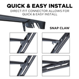 AutoTex Wipers Quick Fit Rear 12" Snap Claw E Wiper Blade